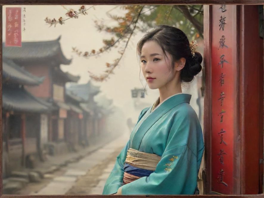 两位女性在咖啡馆惊喜地看着平板上的花社区官网