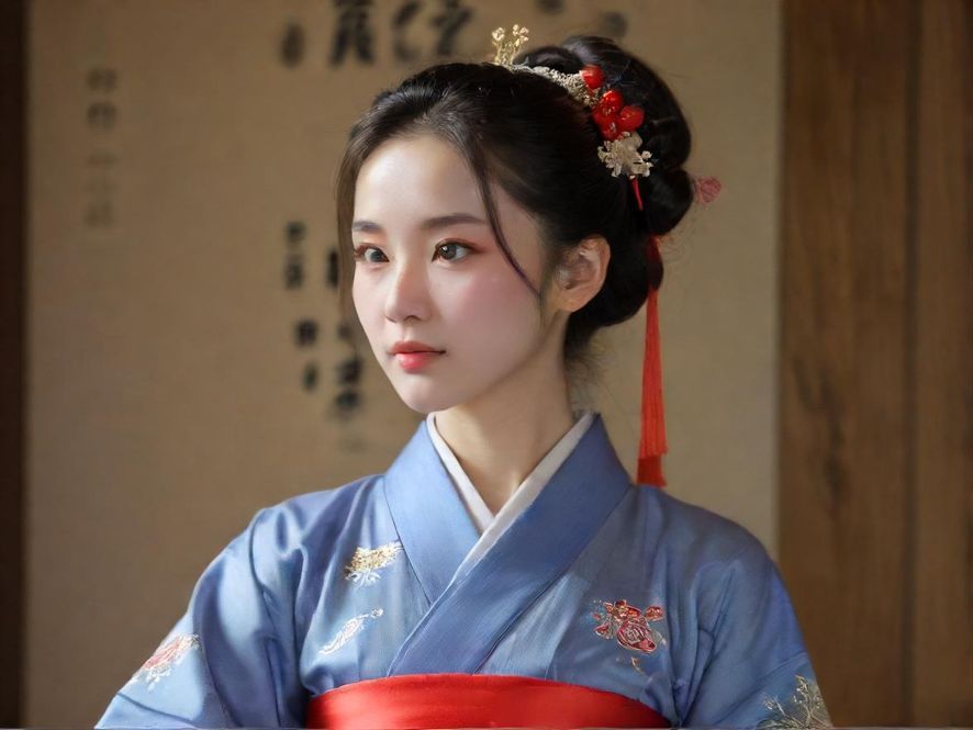 高端私人会所内，一位身着优雅礼服的女士背影，光线柔和，氛围私密