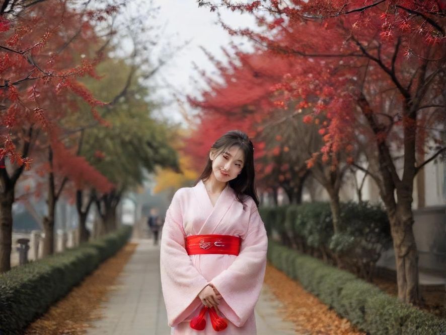 一个年轻男子在昏暗的街道上，侧脸带着一丝好奇与疑惑的表情，仿佛在思考着什么